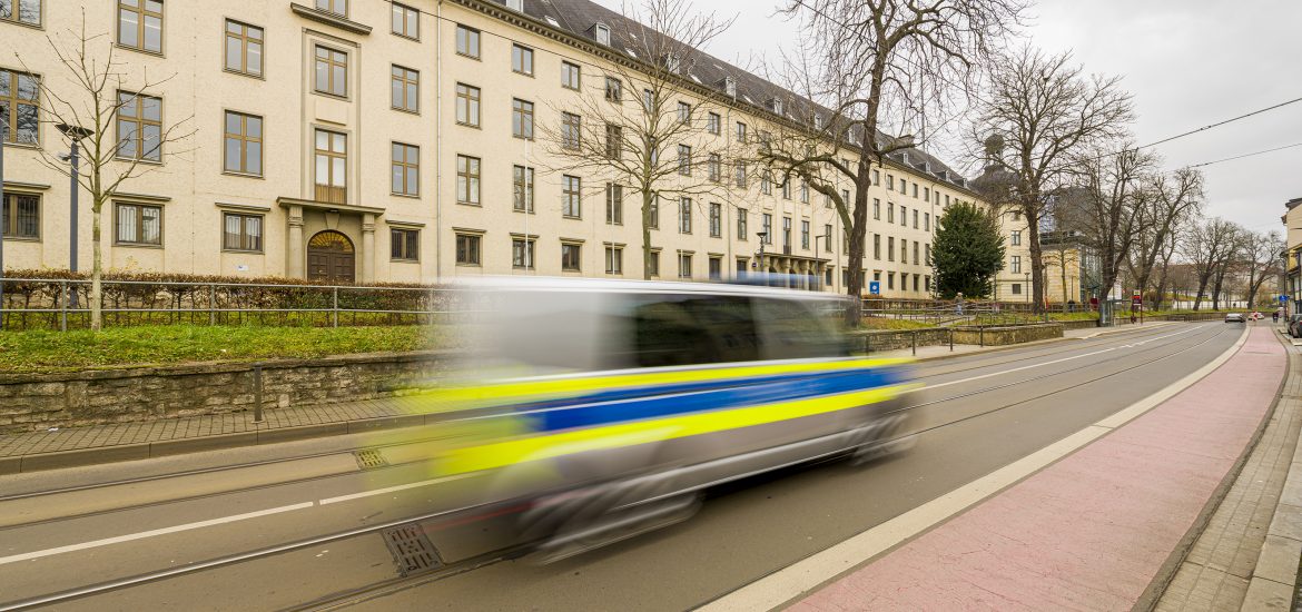 Außenansicht Landespolizeidirektion Andreasstraße in Erfurt
